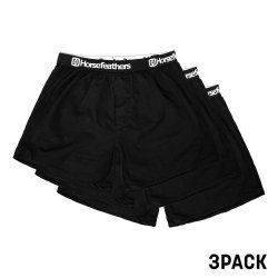 Trenýrky Horsefeathers FRAZIER 3PACK BOXER SHORTS (black)