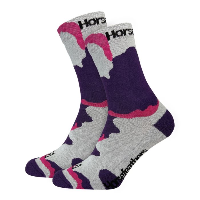 detail Ponožky Horsefeathers CAMO SOCKS (grape)