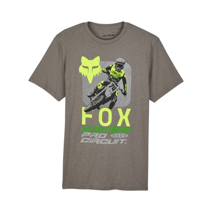 detail Pánské triko Fox Fox X Pro Circuit Prem Ss Te Heather Graphite